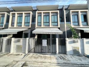 For RentTownhouseSamut Prakan,Samrong : For rent 2-storey townhouse, Pleno Sukhumvit Bangna, fully furnished, ready to move in, near Mega Bangna