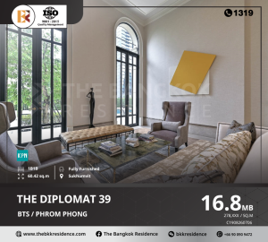 For SaleCondoSukhumvit, Asoke, Thonglor : The Diplomat 39 near Super Luxury Condo in the best potential location in the heart of Bangkok, BTS Phrom Phong