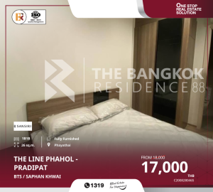 For RentCondoSapankwai,Jatujak : THE LINE Phahon-Pradipat Condo Ready to Move In, Near BTS Saphan Khwai (Only 550 Meters)