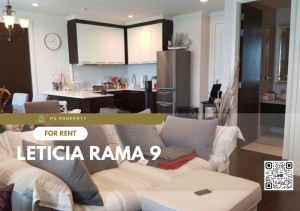 For RentCondoRama9, Petchburi, RCA : For rent ✨ Leticia Rama 9 ✨ near MRT Rama 9, complete with furniture and electrical appliances.