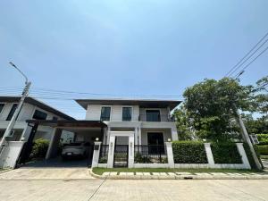 For SaleHousePattanakan, Srinakarin : For sale: corner detached house with private swimming pool, Setthi Siri Phatthanakan Project, Phatthanakan 87