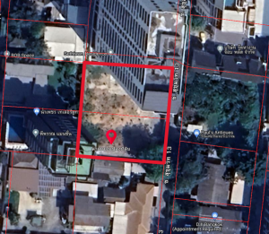 For SaleLandSukhumvit, Asoke, Thonglor : Land for sale in Soi Sukhumvit 13 before reaching Setthiwan Residence, 393.6 sq m.