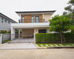 For SaleHouseRathburana, Suksawat : Urgent sale, two-storey detached house, Centro Rama 2 - Phutthabucha, 52 sq m., decorated in a minimalist style, the house is in very new condition, like new.