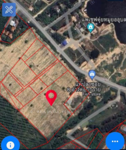 For SaleLandRayong : Land adjacent to the road along the reservoir, near WHA / 12 Rai 61 Square Wa (FOR SALE) NEWC197