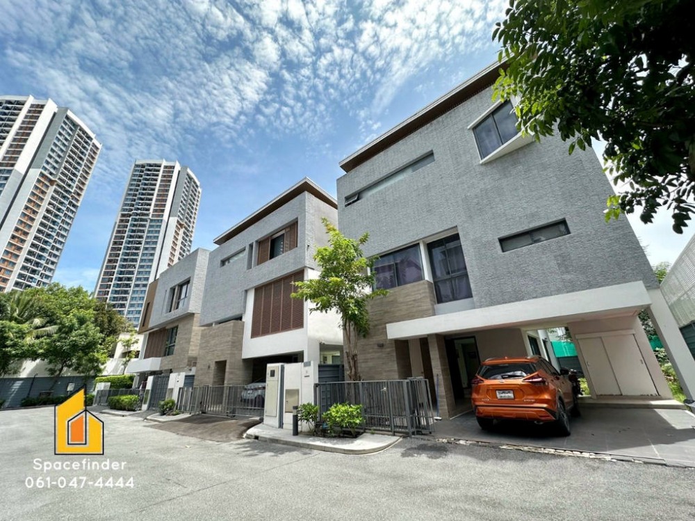 For SaleHouseRama9, Petchburi, RCA : Call : 061-047-4444 Single House 3 Storey In Huai Khwang Area, Near MRT Thailand Cultural Centre Station