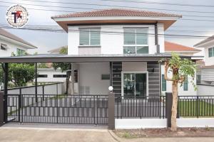 For SaleHouseMin Buri, Romklao : For sale: 2-storey detached house, Perfect Park Village, Phase 2, Rom Klao Road 6/1, Min Buri, Suvarnabhumi Airport, The Mall Ramkhamhaeng, The Mall Bangkapi, Nawamin 9 Hospital, Airport Link Rom Klao, Lat Krabang