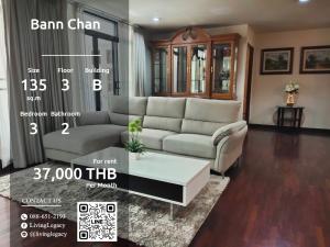 For RentCondoSukhumvit, Asoke, Thonglor : SIW1CK Condo for rent Bann Chan 135 sq m. 3rd floor, Building B line id : @livinglegacy call : 088-651-2193