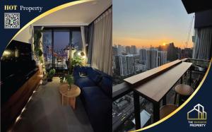 For SaleCondoRama9, Petchburi, RCA : For sale: One 9 Five Asoke, luxury condo in the heart of Rama 9-Asoke, 2 bedrooms, 2 bathrooms, high floor, fully furnished, beautiful view, near MRT Rama 9