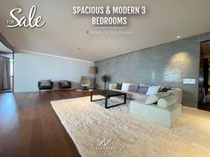 ขายคอนโดสุขุมวิท อโศก ทองหล่อ : Spacious & Modern Renovate 3 bedrooms closed to BTS Thonglor 📍