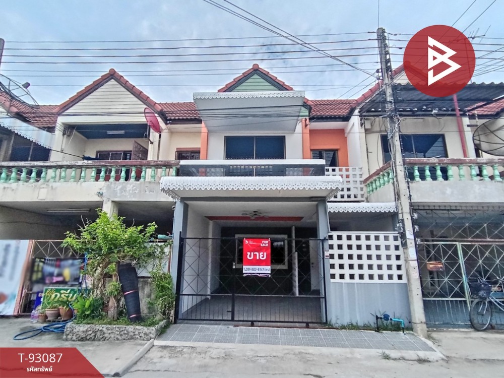 For SaleTownhouseRatchaburi : Townhouse for sale, Charoen Kha Hua Pong Village, Ratchaburi, ready to move in