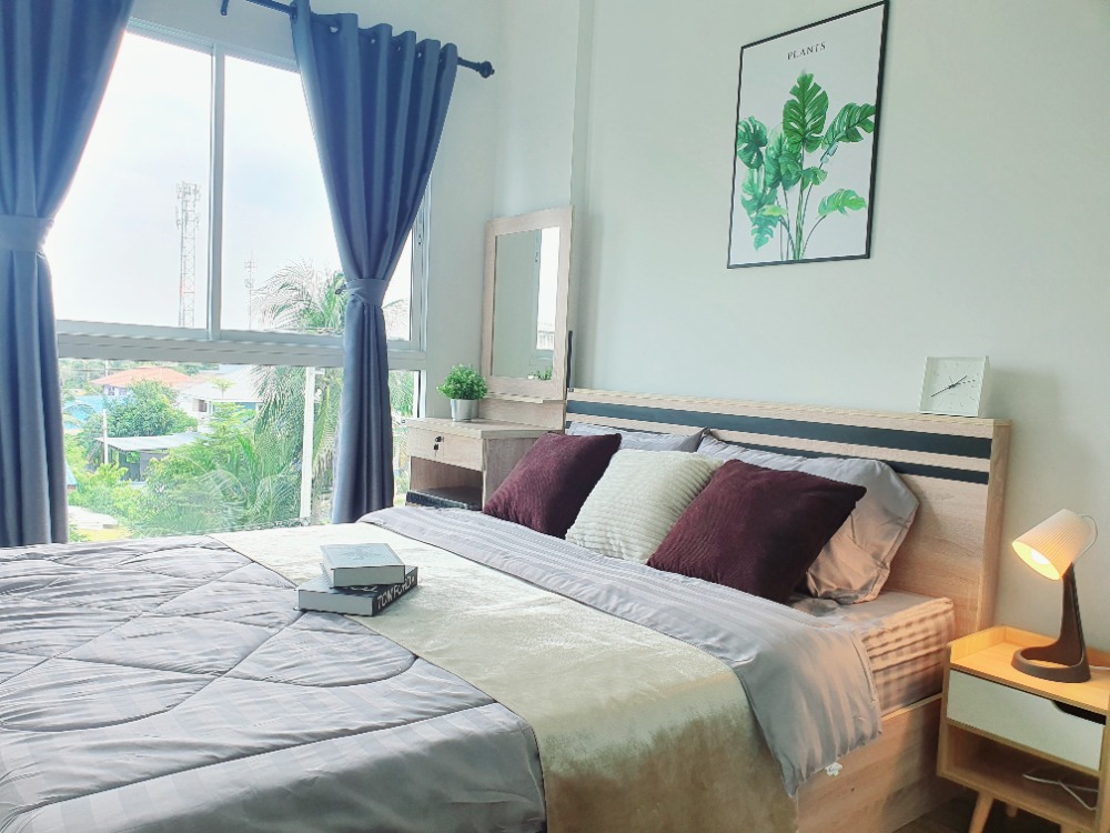 For RentCondoNonthaburi, Bang Yai, Bangbuathong : For rent: The Iris Bangyai THE IRIS BANGYAI ✅ Large room, beautifully decorated, size 27 sq m., 1 bedroom, 1 bathroom, 1 living room, pool view