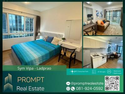 For RentCondoLadprao, Central Ladprao : ST12589 - Sym Vipa - Ladprao - 37.94 sqm - MRT Chatuchak Park