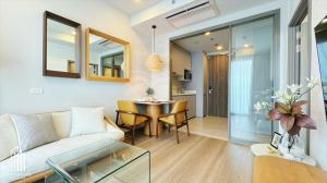 For RentCondoBangna, Bearing, Lasalle : For Rent: Whizdom The Forestias (Destinia), corner unit with a spacious layout and open view, fully furnished and ready to move in @34,000 Baht.