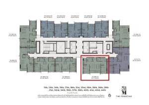 For SaleCondoBangna, Bearing, Lasalle : For Sale: Whizdom The Forestias (Destinia)  The largest and widest 2-bedroom unit on the floor with a view of the project's 30-rai forest garden. Priced at 12.13 MB.