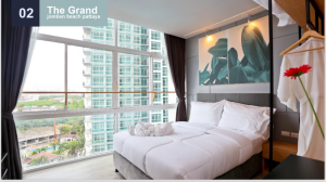 ขายคอนโดพัทยา บางแสน ชลบุรี สัตหีบ : The Grand Jomtien Pattaya Beach / 1 Bedroom (FOR SALE), เดอะ แกรนด์ จอมเทียน พัทยา บีช / 1 ห้องนอน (ขาย) NEWC204