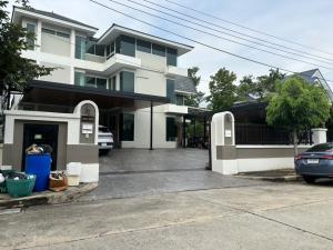 For SaleHouseSamut Prakan,Samrong : Single house for sale, next to expressway, 3 floors, 4 bedrooms, 5 bathrooms, Nanthawan Srinakarin, hotel-style single house, make an appointment to see the real house, Line ID kruyarr