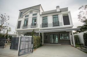 For RentTownhouseBangna, Bearing, Lasalle : 💥💥 House for rent, Indy 5 Bangna km.7 project, beautifully decorated, ready to move in, convenient transportation