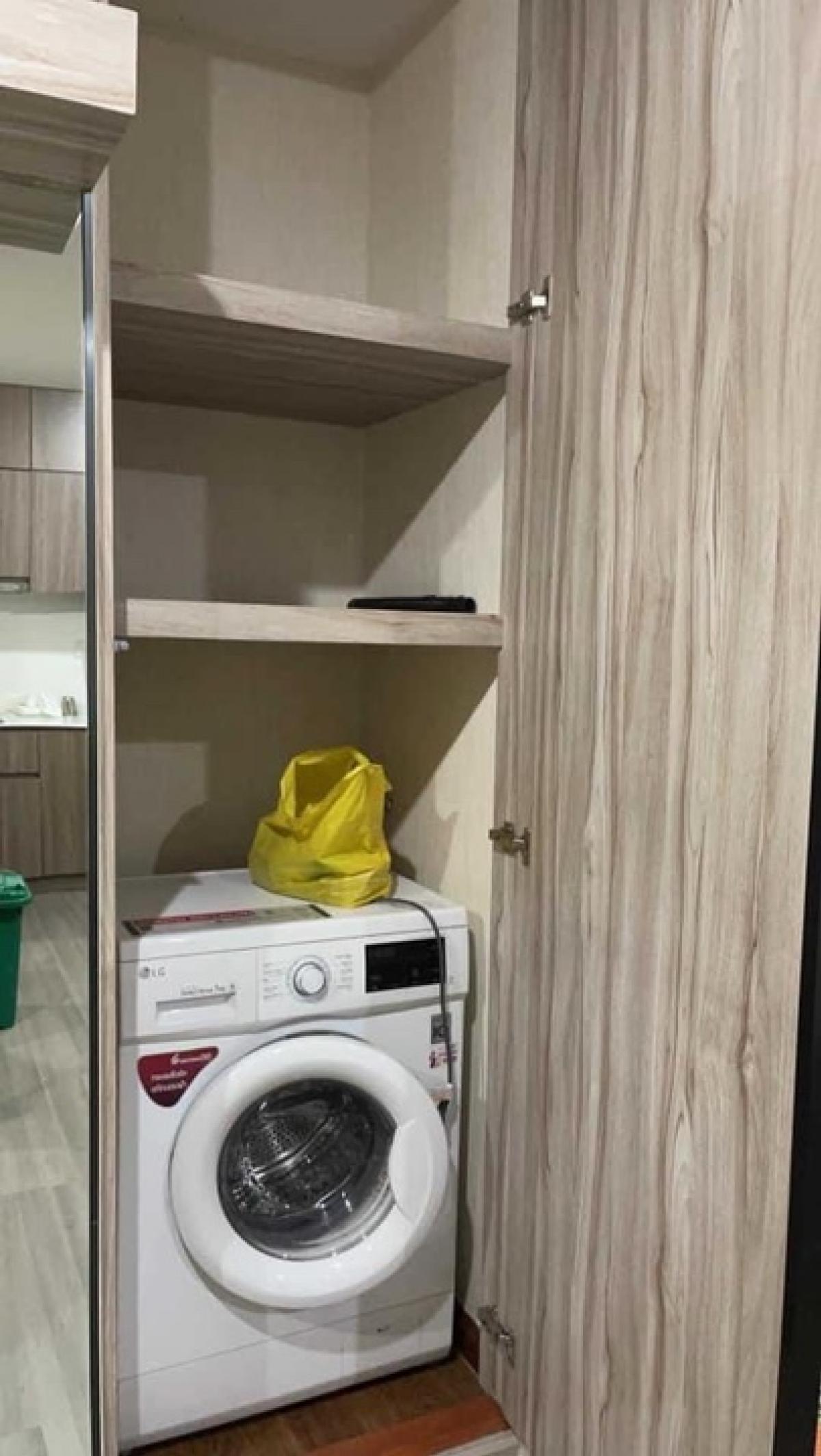 For RentCondoPinklao, Charansanitwong : @6pm.property 📍Empty room for rent, The Parkland Charan - Pinklao, ready to move in, fully furnished, has washing machine [PM0163]