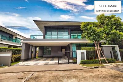 For SaleHouseRamkhamhaeng, Hua Mak : Single house for sale, Setthasiri, Krungthep Kreetha, Phase 1, next to Brighton Collage, 5 bedrooms