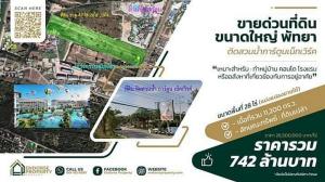 For SaleLandPattaya, Bangsaen, Chonburi : For inquiries, call: 061-192-8835. Urgent sale, 28 rai of vacant land, prime location, Soi Na Jomtien 52, Sukhumvit Road, Na Jomtien Subdistrict, Sattahip District, Chonburi, opposite Nong Nooch Garden.