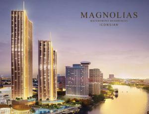 For SaleCondoWongwianyai, Charoennakor : Condo for Sale Magnolias Waterfront Residences many room type to choose from 1 Bed, 2 Beds , 3 Beeds and 4 Beds