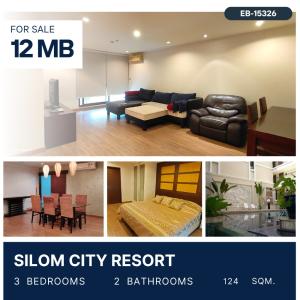 ขายคอนโดสีลม ศาลาแดง บางรัก : Silom City Resort 3 Bed for Sale