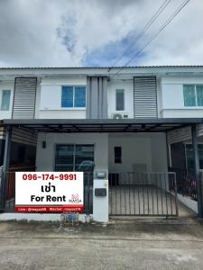 For RentHouseSamut Prakan,Samrong : 🏡 For rent: Pruksa Nam Daeng-Theparak / 9,000 baht, vacant house ready to move in ✅✅ Near Mega Bangna only 6.5 km 🎉🎉