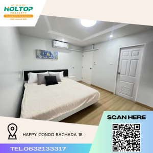 For RentCondoRatchadapisek, Huaikwang, Suttisan : #P324 Happy Condo Rachada 18 Internet Free! Near MRT Huai Khwang