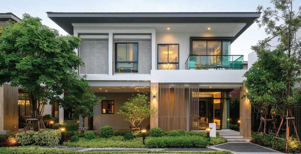 For SaleHouseBangna, Bearing, Lasalle : Single house for sale (price negotiable) Bangkok Boulevard luxury project, Bangna-Srinakarin (new house, never occupied)