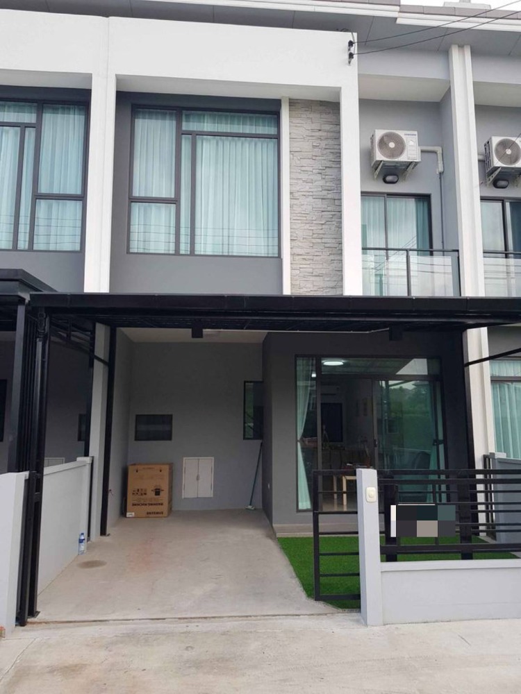 For RentTownhouseRama5, Ratchapruek, Bangkruai : For rent, Pleno Village, Pinklao-Charan, 3 bedrooms, 2 bathrooms, 2 parking spaces, extensions in front and behind the house, beautiful house, ready to move in