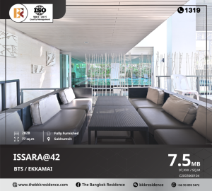 For SaleCondoSukhumvit, Asoke, Thonglor : Issara@42, a prominent condo, prime location, convenient transportation, near BTS Ekkamai