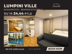 For SaleCondoSamut Prakan,Samrong : 💎 Condo for rent lumpini ville sukhumvit76-bearing station