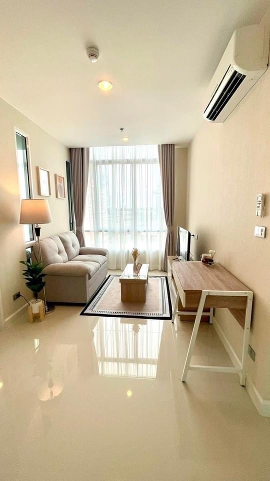 For RentCondoOnnut, Udomsuk : Condo for rent The Sky Sukhumvit, very beautiful room, fully furnished, ready to move in