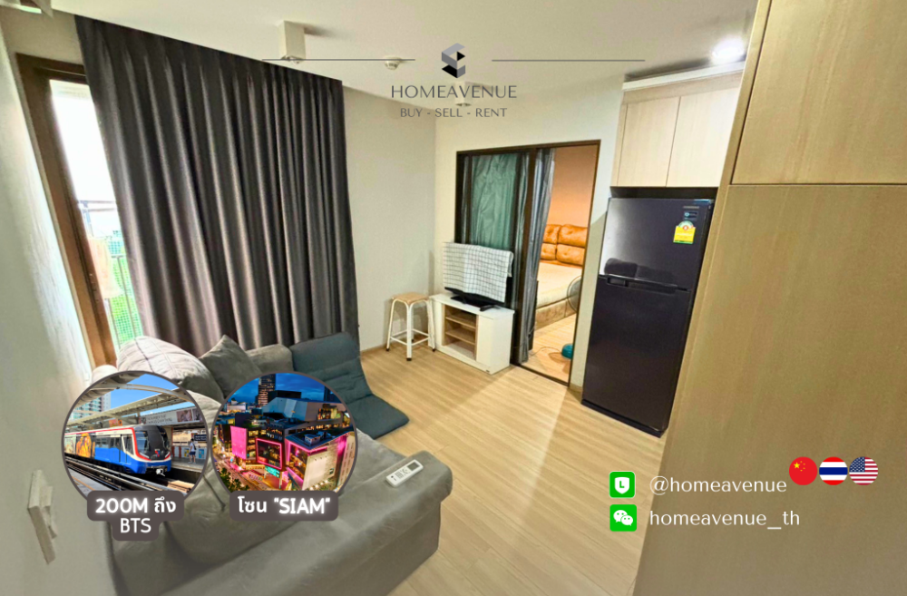 For RentCondoRatchathewi,Phayathai : ✅《Maestro 12 Ratchathewi》 Convenient transportation, next to BTS Ratchathewi, fully furnished, ready to move in (best price)🔥🔥