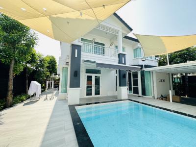 ให้เช่าบ้านนวมินทร์ รามอินทรา : ให้เช่า Pool Villa วรารมย์ พรีเมี่ยม วัชรพล-จตุโชติ 4 ห้องนอน ใกล้โรงเรียนนานาชาติ ไทย อเมริกา