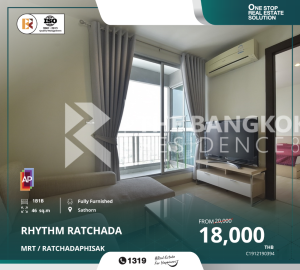 For RentCondoRatchadapisek, Huaikwang, Suttisan : RHYTHM Ratchada - Luxury Condo with Stunning Design, Near MRT Ratchadaphisek