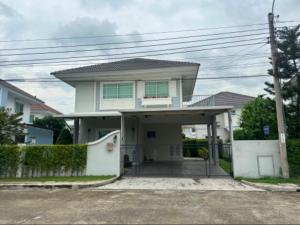 For RentHouseMin Buri, Romklao : For rent: 2-storey detached house, Perfect Park Suvarnabhumi Village, beautiful, ready to move in, near Suvarnabhumi Airport. Interested, add Line @841qqlnr