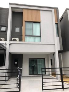 For RentTownhouseBangna, Bearing, Lasalle : Townhouse for rent, 2 floors, Pleno Sukhumvit - Bangna 2, beautiful, cheap, ready to move in, near Mega Bangna shopping center. Interested, add Line @841qqlnr