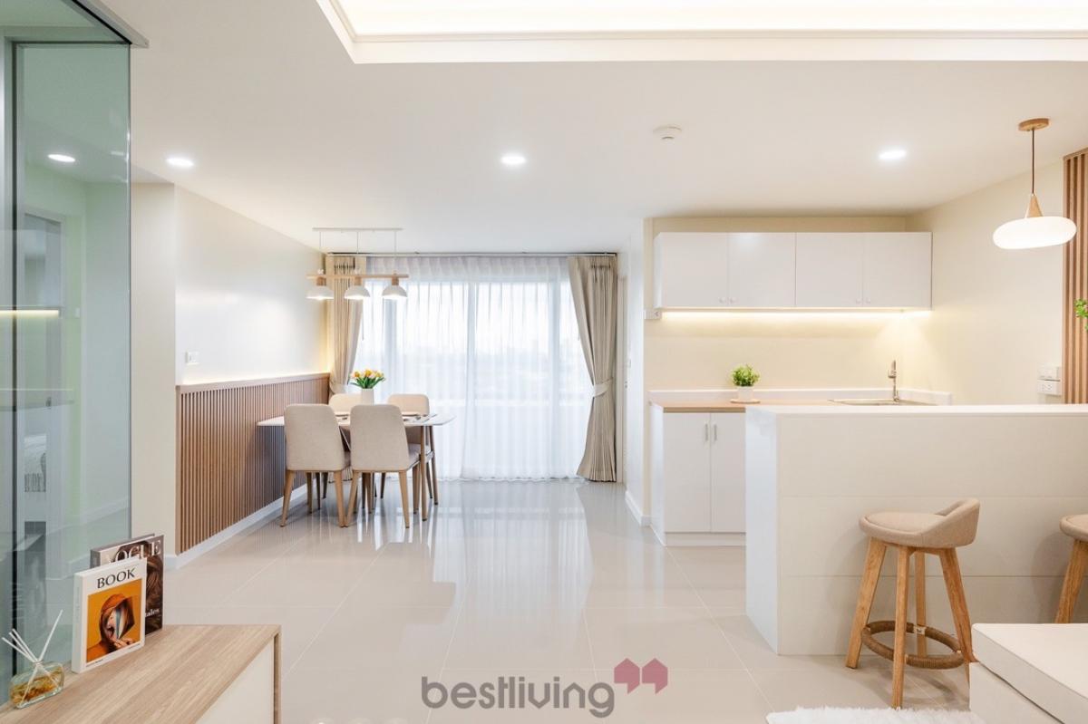 For SaleCondoOnnut, Udomsuk : 🌳 𝐀𝐧𝐜𝐡𝐚𝐧 Suan Luang, beautiful view, near 𝐌𝐑𝐓 Srinakarin | Fully furnished room ready to move in