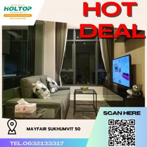 For RentCondoOnnut, Udomsuk : #K402 For rent Condo Mayfair place Sukhumvit 50🩷