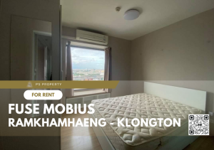 For RentCondoRamkhamhaeng, Hua Mak : For rent ✨ Fuse Mobius Ramkhamhaeng - Klongton ✨ near Airport Link Ramkhamhaeng Station, complete with furniture and electrical appliances.