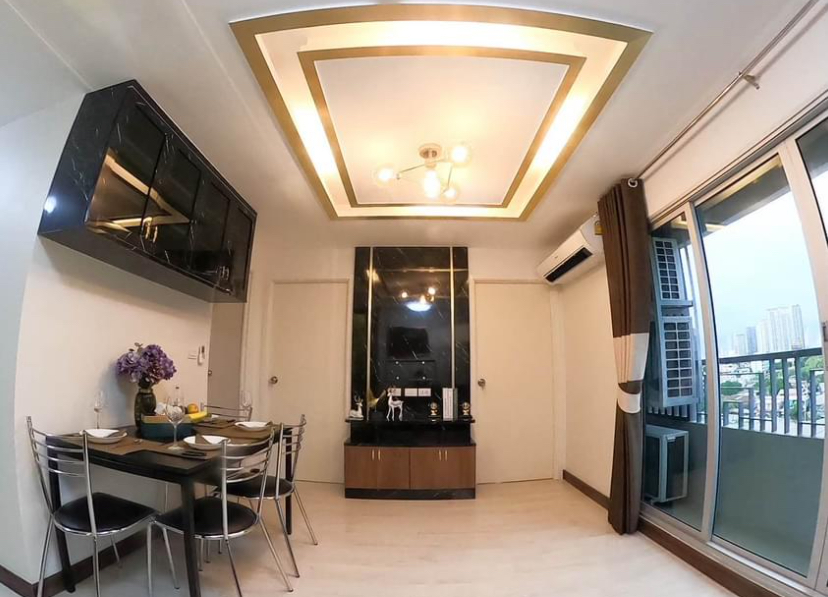 For RentCondoThaphra, Talat Phlu, Wutthakat : Condo for rent, Aspire Wutthakat, 2 bedrooms, 40 sq m., next to BTS Wutthakat, near The Mall Tha Phra