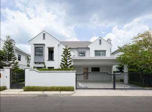 For SaleHousePattanakan, Srinakarin : For sale: New single house, fully furnished, Nantawan Village, Krungthep Kreetha-New Cut