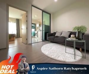 For RentCondoThaphra, Talat Phlu, Wutthakat : For rent 🔥Aspire Sathorn Ratchapruek🔥 Beautiful room, complete furniture and appliances, ready to move in // For more information, contact LineID:@promptyou5