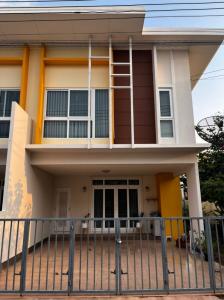 For SaleHousePattaya, Bangsaen, Chonburi : For sale - for rent, semi-detached house, Pano Village Village, Bang Lamung  Chonburi