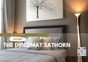 ให้เช่าคอนโดสาทร นราธิวาส : ให้เช่า ✨ The Diplomat Sathorn ✨ เฟอร์นิเจอร์ และ เครื่องใช้ไฟฟ้าครบ ใกล้ BTS สุรศักดิ์