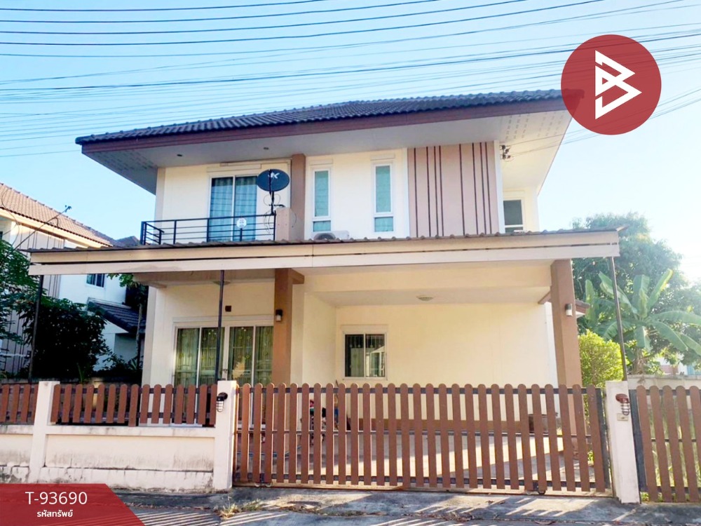 For SaleHousePattaya, Bangsaen, Chonburi : Urgent sale, single house at the end of the road, The Park Village, Ban Bueng, Chonburi