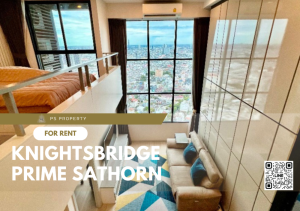 For RentCondoSathorn, Narathiwat : For rent ✨ Knightsbridge Prime Sathorn ✨ DUPLEX room, complete furniture and electrical appliances.