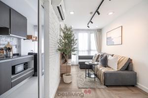 For SaleCondoOnnut, Udomsuk : 🌳 𝐌𝐨𝐧𝐢𝐢𝐪 Sukhumvit 64 | 𝐁𝐓𝐒 Punnawithi | 39.12 sq.m. with closed kitchen