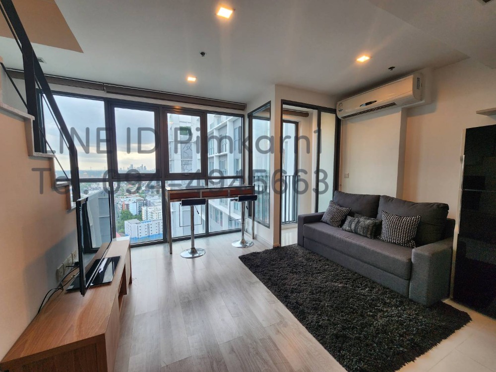 For RentCondoOnnut, Udomsuk : Ideo Mobi Sukhumvit 81 (For Rent) 📍Location: 200m. to BTS On Nut :Fully Furnished (Duplex)